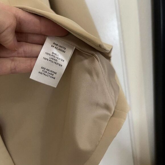 FASHIONNOVA Tan oversized lightweight blazer jacket size Small - Picture 3 of 4